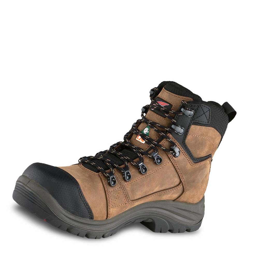 Red Wing Tradesman 6-inch CSA Safety Toe Men's Waterproof Boots Brown | ZA 404NWY